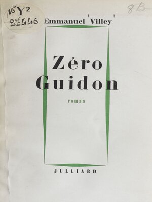 cover image of Zéro guidon